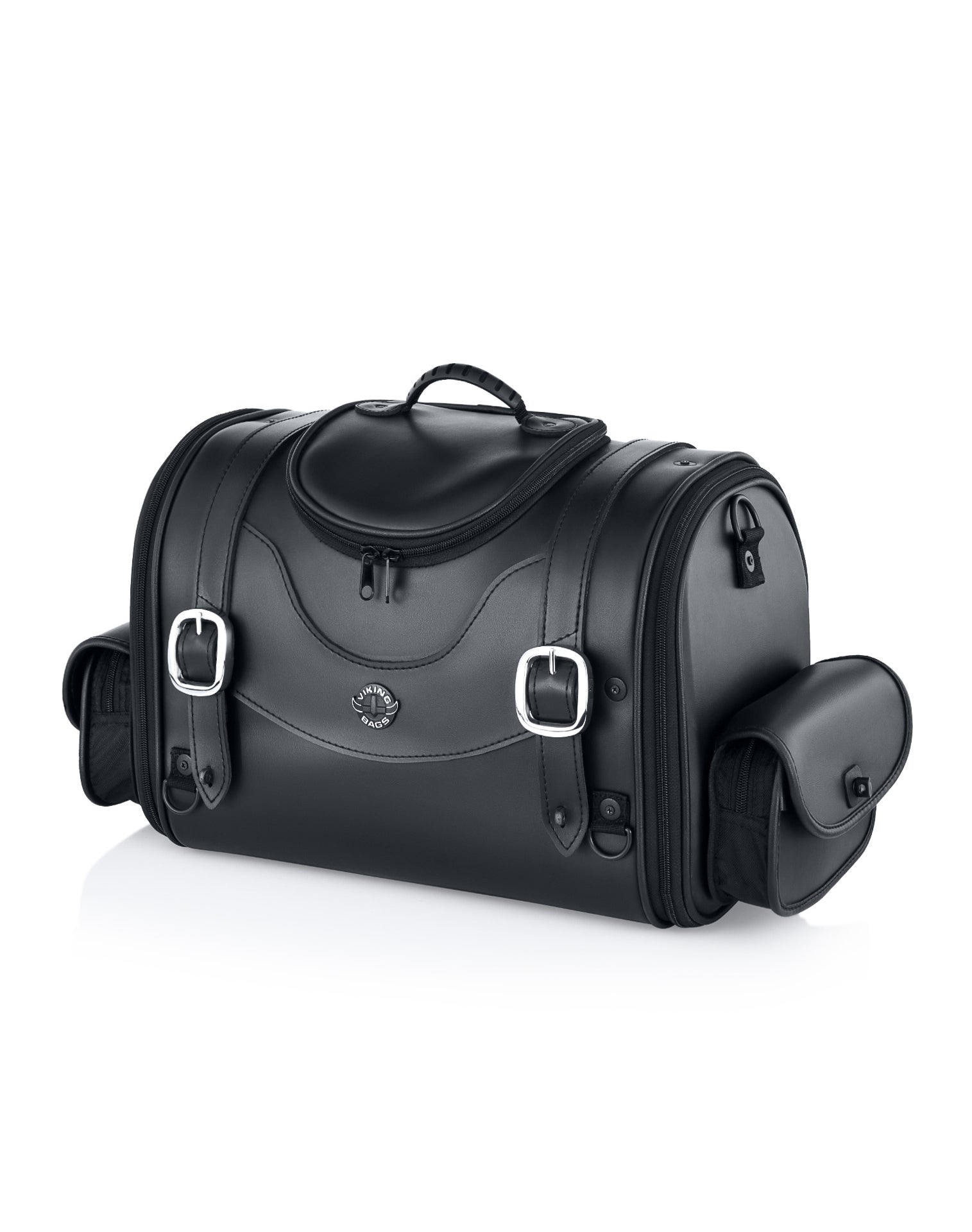 viking-century-medium-kawasaki-leather-motorcycle-trunk-bag_0f247d03-3079-411d-9dc1-462ee9402e3e 28L - Century Large Kawasaki Leather Motorcycle Trunk Bag - Image 1