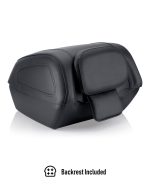 42L - Challenger XL Honda Leather Wrapped Hard Motorcycle Trunk - Image 9