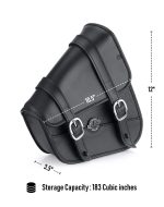 3L - Crafted Harley Sportster Specific Motorcycle Swing Arm Bag - Image 7