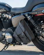 3L - Crafted Harley Sportster Specific Motorcycle Swing Arm Bag - Image 6