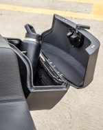 32L - Darkin Large Quick Mount Leather Wrapped Hard Saddlebags for Harley Softail Low Rider S FXLRS - Image 6