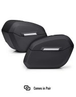32L - Darkin Large Quick Mount Leather Wrapped Hard Saddlebags for Indian Scout Bobber - Image 7