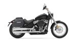 32L - Darkin Large Quick Mount Leather Wrapped Hard Saddlebags for Harley Softail Standard FXST - Image 2