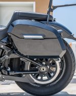32L - Darkin Large Quick Mount Painted Hard Saddlebags for Harley Softail Street Bob FXBB - Image 4