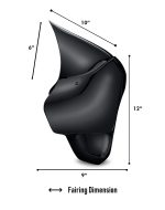 Viking Derby Motorcycle Fairing For Harley Sportster 1200 Custom XL1200C Gloss Black - Image 4