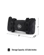 1L - Dirtman Small Dirt Bike/Enduro Fender Bag Black - Image 3