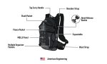 12L - Explorer Harley Davidson Adventure Touring Backpack with Chest Harness - Image 9