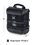 15L - Incognito Quick Mount Medium Solo Motorcycle Saddlebag (Left Only) for Harley Dyna Fat Bob FXDF/SE - Image 7