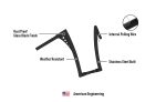 Viking Iron Born 12" Handlebar For Harley Sportster 1200 Low XL1200L Gloss Black - Image 7