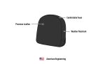Viking Iron Born Plain Leather Short Motorcycle Backrest Pad for Harley Davidson Foldable Sissy Bar - Image 11