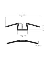 Viking Iron Born Z Handlebar For Harley Sportster 883 Iron XL883N Gloss Black - Image 3