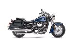 36L - Lamellar Raven Extra Large Kawasaki Vulcan 1600 Classic VN1600 Shock Cut-out Painted Motorcycle Hard Saddlebags - Image 2
