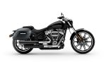 40L - Lamellar Raven Extra Large Matte Motorcycle Hard Saddlebags for Harley Softail Breakout FXBR/S - Image 2