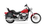 40L - Lamellar Raven Extra Large Painted Motorcycle Hard Saddlebags for Harley Softail Custom FXSTC - Image 2