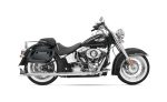 40L - Lamellar Raven Extra Large Painted Motorcycle Hard Saddlebags for Harley Softail Heritage FLSTC/I - Image 2