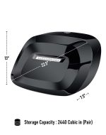 40L - Lamellar Raven Extra Large Painted Motorcycle Hard Saddlebags for Harley Softail Low Rider S FXLRS - Image 6