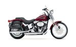 40L - Lamellar Raven Extra Large Painted Motorcycle Hard Saddlebags for Harley Softail Springer FXSTS/I - Image 2