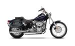 40L - Lamellar Raven Extra Large Painted Motorcycle Hard Saddlebags for Harley Softail Standard FXST/I - Image 2