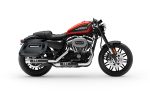 36L - Lamellar Raven XL Shock Cut-out Painted Hard Saddlebags for Harley Sportster 1200 Roadster XL1200CX - Image 2