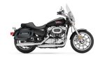36L - Lamellar Raven Extra Large Shock Cut-out Painted Hard Saddlebags for Harley Sportster 1200 Super Low XL1200T - Image 2