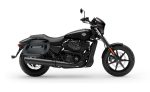 36L - Lamellar Raven Extra Large Shock Cut-out Painted Hard Saddlebags for Harley Street 500 - Image 2