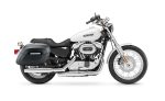 36L - Lamellar Raven Extra Large Shock Cutout Matte Motorcycle Hard Saddlebags for Indian Scout Bobber - Image 2