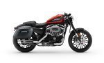 36L - Lamellar Raven XL Shock Cutout Matte Hard Saddlebags for Harley Sportster 1200 Roadster XL1200CX - Image 2