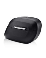 40L - Lamellar Raven Extra Large Victory Boardwalk Leather Covered Motorcycle Hard Saddlebags