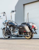 44L - Lamellar Stallion Extra Large Matte Motorcycle Hard Saddlebags for Harley Softail Deluxe FLSTN/I - Image 3
