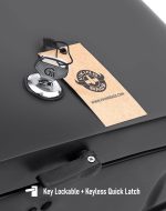 44L - Lamellar Stallion Extra Large Matte Motorcycle Hard Saddlebags for Harley Softail Low Rider S FXLRS - Image 5