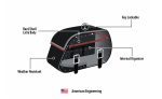 35L - Legacy Extra Large Studded Leather Motorcycle Saddlebags for Harley Softail Heritage FLHC/S - Image 11