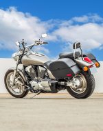 28L - Panzer Medium Hard Mount Honda VTX 1800 C Motorcycle Saddlebags - Image 3