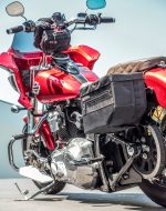 18L - Patriot Medium Motorcycle Throw Over Saddlebags for Harley Softail Slim FLS - Image 3