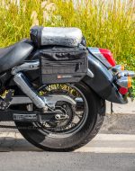 10L - Patriot Small Honda Shadow 750 Ace Throw Over Saddlebags - Image 4