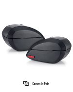 28L - Phantom Large Leather Wrapped Motorcycle Hard Saddlebags For Harley Softail Low Rider S FXLRS - Image 3