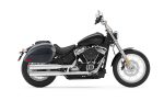 28L - Phantom Large Leather Wrapped Motorcycle Hard Saddlebags For Harley Softail Standard FXST - Image 2
