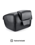44L - Premium Extra Large Triumph Leather Wrapped Hard Motorcycle Trunk - Image 5
