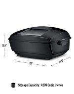 70L - Premium Extra Large Motorcycle Tour Pack for Harley Road Glide - Image 7