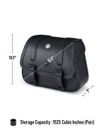 25L - SpiritBlade Large Indian Scout Bobber Leather Motorcycle Saddlebags - Image 7