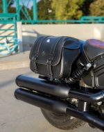 25L - SpiritBlade Large Indian Scout Bobber Leather Motorcycle Saddlebags - Image 5