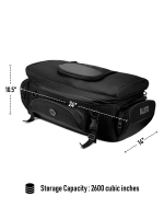 42L - Voyage Elite XL Royal Enfield Motorcycle Sissy Bar Bag - Image 8