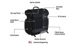 57L - Voyage Premium XL Suzuki Motorcycle Sissy Bar Bag - Image 9