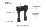 Viking Warlock 6" Handlebar Risers for Harley Dyna Super Glide FXD/I Gloss Black - Image 9