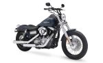 Viking Warlock 8" Pullback Handlebar Risers for Harley Dyna Switchback FLD Gloss Black - Image 2