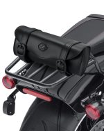 4L - Dark Age Plain Leather Motorcycle Roll Bag - Image 6