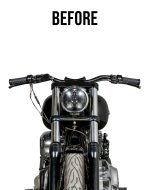 Viking Warlock 10" Handlebar Risers for Harley Dyna Low Rider FXDL/I Gloss Black - Image 3