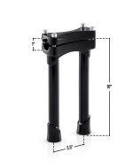 Viking Warlock 10" Handlebar Risers for Harley Dyna Street Bob FXDB/I Gloss Black - Image 5