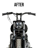 Viking Warlock 10" Handlebar Risers for Harley Dyna Super Glide Custom FXDC/I Gloss Black - Image 4